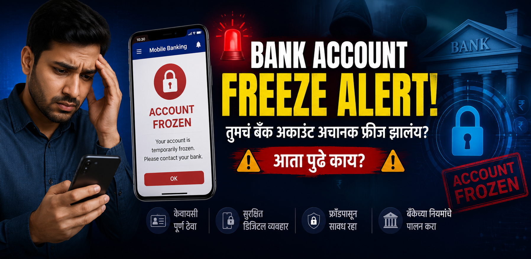Bank Account Freeze Alert: तुमचं बँक अकाउंट अचानक फ्रीज झालंय? आता पुढे काय?